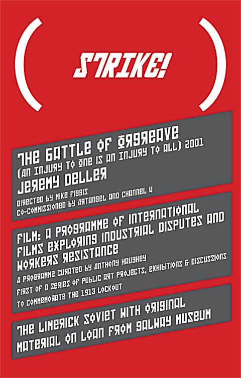 STRIKE! invitation (courtesy Limerick City Gallery of Art)