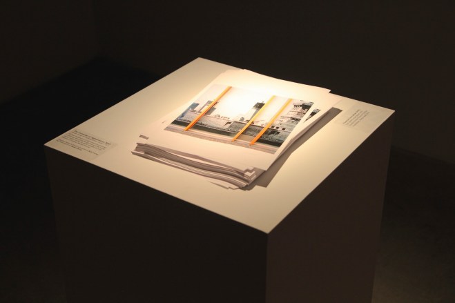 Financial Surrealism (WTC), Zuidas Financial District, Amsterdam, Netherlands, 2015, (A4 double-sided colour print) (text on reverse)